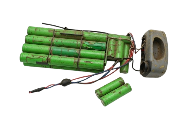 Zużyty akumulator do roweru elektrycznego przed regeneracją - regeneracja akumulatorów rowerowych Wrocław